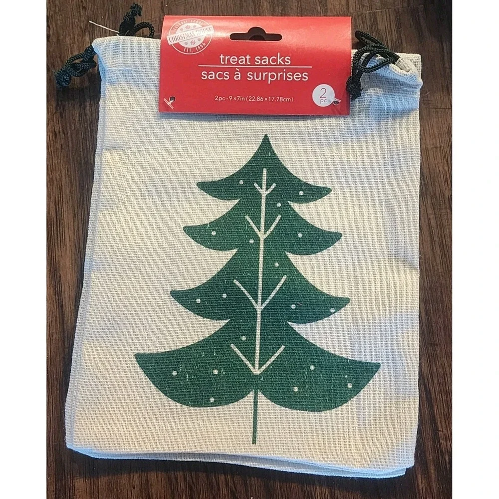 22 Christmas House Treat Sacks Merry & Bright New Candy Bags Gift Bags